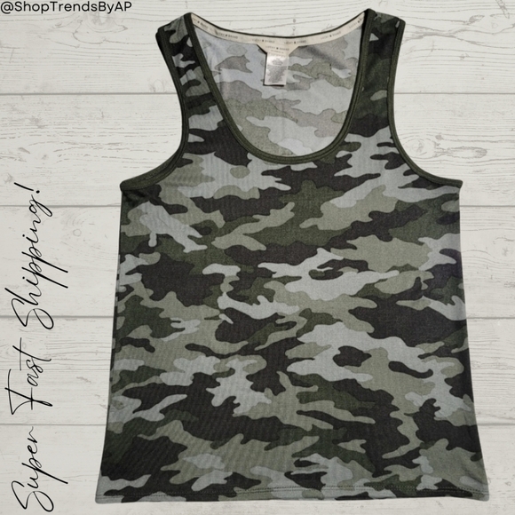 Lucky Brand Knit Camo Tank - Picture 1 of 5
